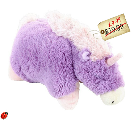 pillow pets purple unicorn plush