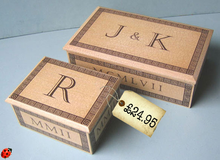 monogram wooden box