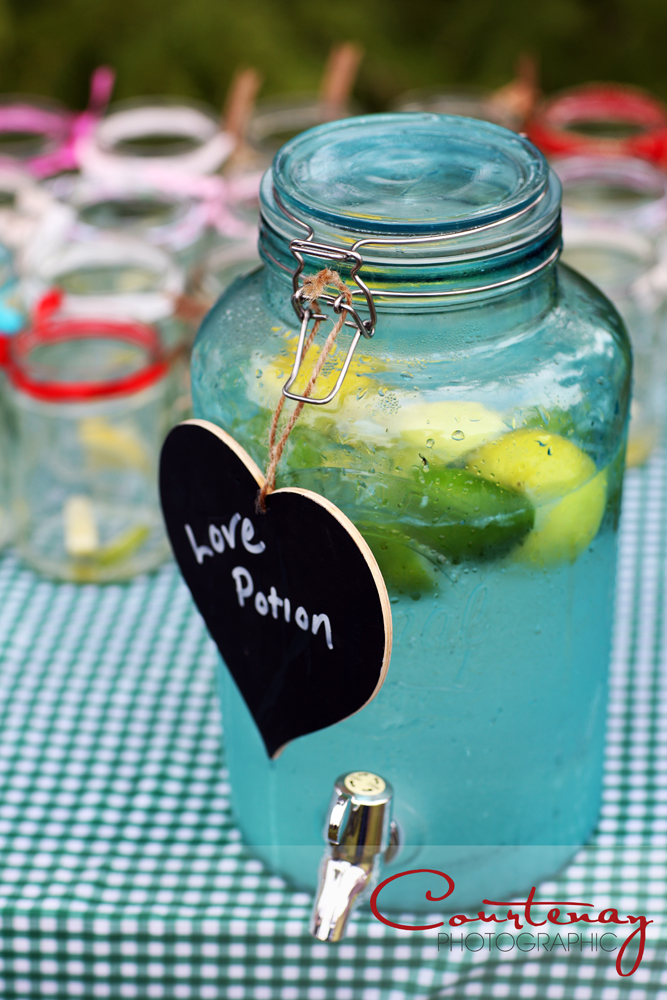 jar of love potion at wedding