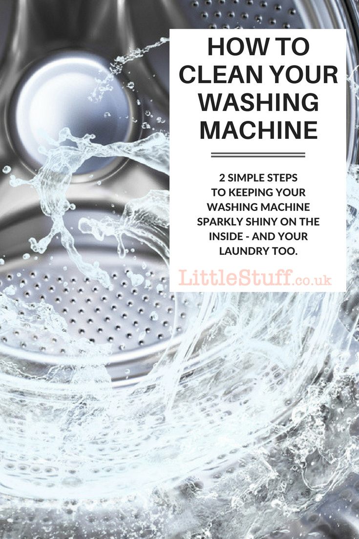 2 simple steps to cleaning your washing machine on the inside.