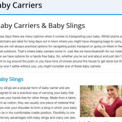 UK Sling Companies Put Baby Safety First