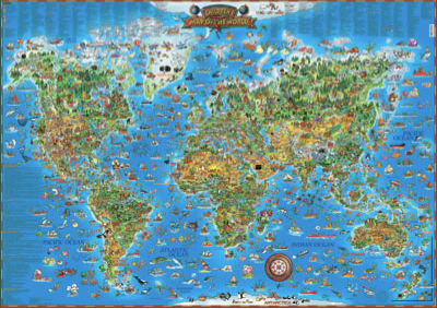 Spotted! Childrens Map of the World