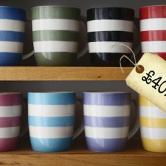 Spotted! Cornishware mugs – in COLOURS!!!