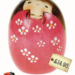 Spotted! Just the most amazing little Kokeshi thing…