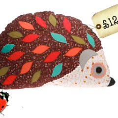 Spotted! Vintage Floral Hedgehog Cushion