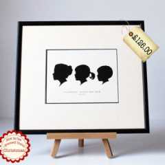 Bestest Christmas Gift Guide – Stunning Classical Silhouette Portraits Of Your Child