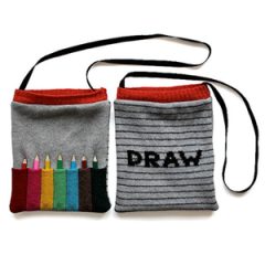 Spotted! Knitted Drawing Stuff Bag