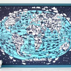 Spotted! Unusual Yet Lovely World Map Print