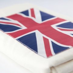 Spotted. Union Jack Summer Gauze Baby Wrap Sling