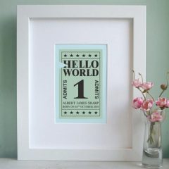 Spotted! Hello World Personalised Nursey Gift at Lush Baby