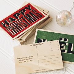 Pre Christmas Christmas Shopping List – Wooden Christmas Cards! *love*