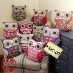 Bestest Christmas gift Guide – Vintage OWL cushions! *hoot!*