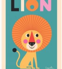 Spotted! Fabulous vintage-look Lion & Tiger posters for a child’s bedroom