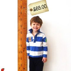 Spotted! Kids Wooden Ruler Height Chart. *love*