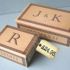 Father’s Day Gift ideas – Monogrammed boxes.