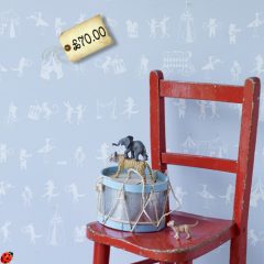 Spotted! Utterly Enchanting Animal Parade Nursery Wallpaper from Hibou Home