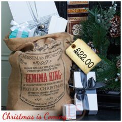 Burlap Personalised Christmas Sack *LOVE*