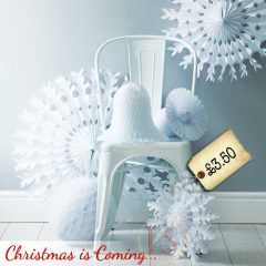 Paper Tissue Snowflake Christmas Decorations