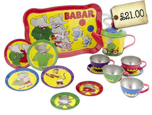 Babar The Elephant Tin Teaset - Christmas Gift Guide - LittleStuff