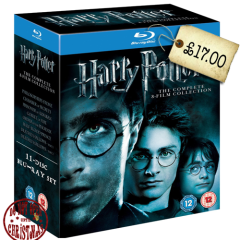 Quick – today only. The COMPLETE Harry Potter set on Blu-Ray for under £18!