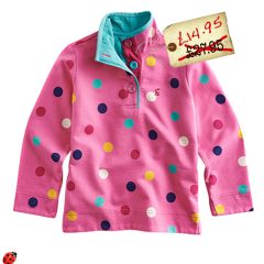 Girls Spotty Sweatshirt from Joules – SALE!