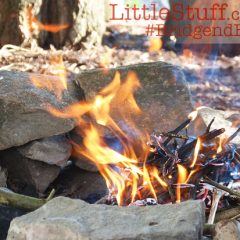 When LittleStuff learned to make a fire. Bushcraft skills with Cwm Tawel #BridgendBites