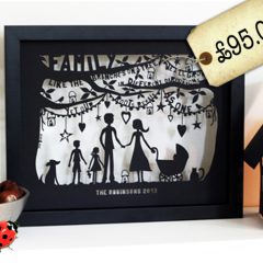 Spotted – Bespoke family Tree Papercut #MothersDayGiftIdeas