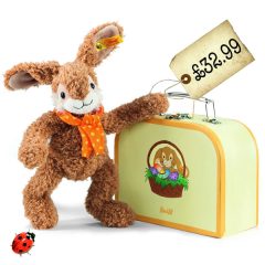 Spotted – Steiff Jolly Dangling Rabbit in Suitcase #EasterGiftIdeas