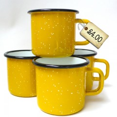 Spotted! GORGEOUS yellow enamel mugs – and they’re only £4!