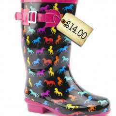 Spotted! Fabulous Horse Design Wellies for girls