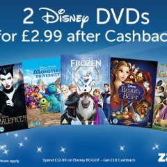 Two Disney DVDs for £2.99 from Zavvi – expires SUNDAY!