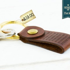 Binary Code Geeks Leather Keyring | Father’s Day Gift Ideas