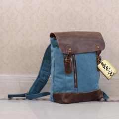 Spotted! Canvas Leather Backpack perfect for summer trips