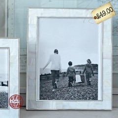 Mother of Pearl White Photo Frame by the White Company #ChristmasGiftGuide