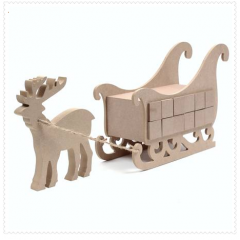 Wooden Reindeer Sleigh Advent Calendar – DIY