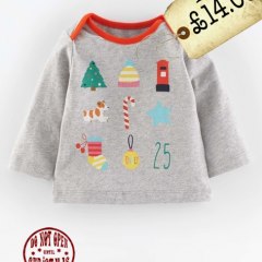 Baby’s First Christmas T-shirt From Boden #ChristmasGiftGuide