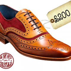 Barker McClean 2-Tone Leather Brogue Oxford Shoes, Cedar #ChristmasGiftGuide