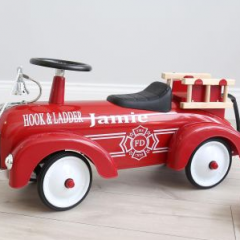 Personalised Ride On Fire Engine #ChristmasGiftGuide