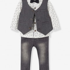 Boys Waistcoat, Shirt, Trousers & Bow-Tie Outfit Set #ChristmasGiftGuide